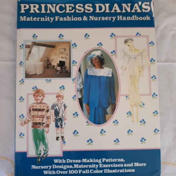 Vintage 1980s Hardcover Book Princess Diana's Maternity Fashions